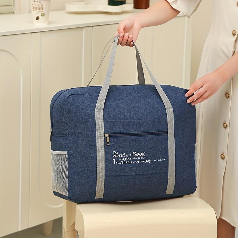 Large Capacity Gym Duffle Bag Foldable Weekend Travel Bag