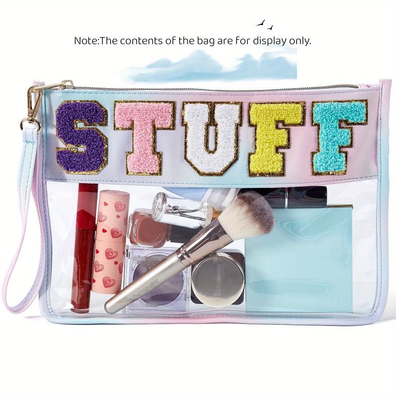 Transparent Waterproof Cosmetic Bag PVC Wristlet Makeup Storage Organizer