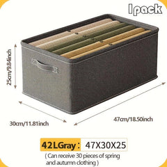 Gray Clothing Organizer Without Separation