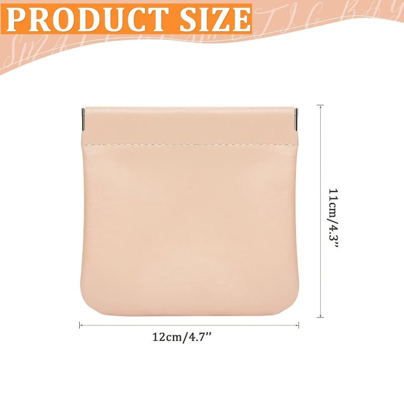 Portable Self-Closing Lipstick Bag Mini Pouch
