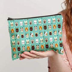 Cartoon Cat Cosmetic Zipper Bag Toiletry Wash Pouch