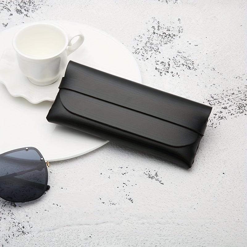 2PCS Soft Leather Glasses Case Sunglasses Protective Pouch