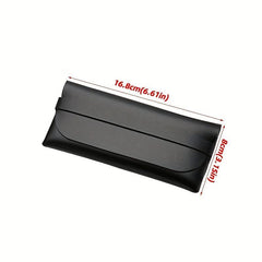 2PCS Soft Leather Glasses Case Sunglasses Protective Pouch