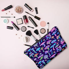 Mushroom Print Zipper Bag Makeup Coin Purse