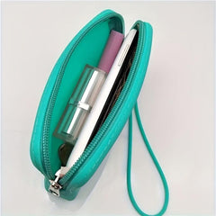 Silicone Zipper Storage Bag Lightweight Coin Purse With Wristband