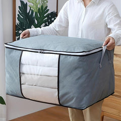 2pcs XL Quilt Storage Bags Foldable Wardrobe Clothes Home Blanket Luggage Organi