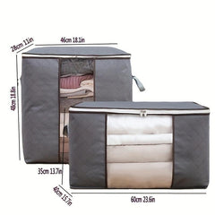 2pcs XL Quilt Storage Bags Foldable Wardrobe Clothes Home Blanket Luggage Organi