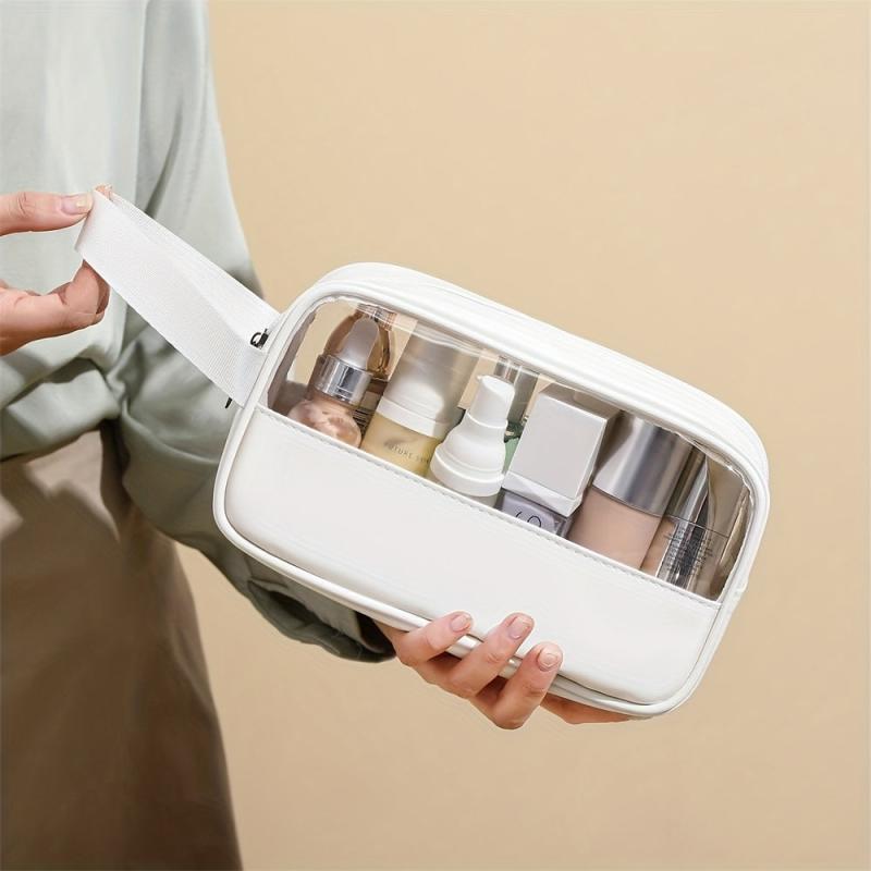 Clear Cosmetic Organizer Bag Portable Travel Toiletry Bag Waterproof