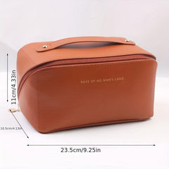 Large Capacity Cosmetic Bag Zipper Portable Makeup Organizer
