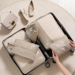 6pcs Luggage Packing Organizer Set Lightweight Handheld Packing Cubes