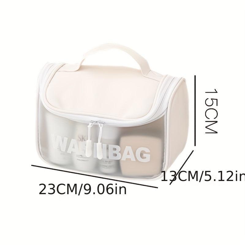 Transparent Waterproof Cosmetic Bag PU Small Storage Bag