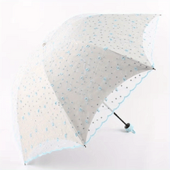 Lace Embroidered Sun Protection UV Umbrella for Women