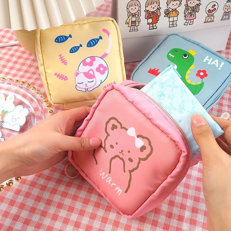Portable Sanitary Napkin Bag with Zipper