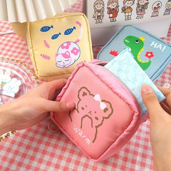 Portable Sanitary Napkin Bag with Zipper