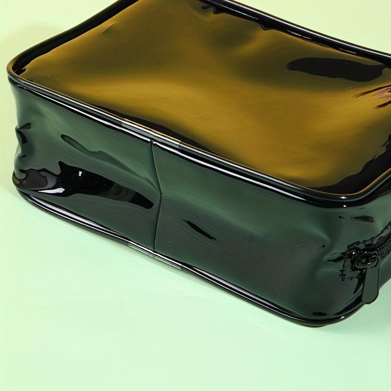 Transparent Zipper Makeup Pouch Minimalist Cosmetic Bag
