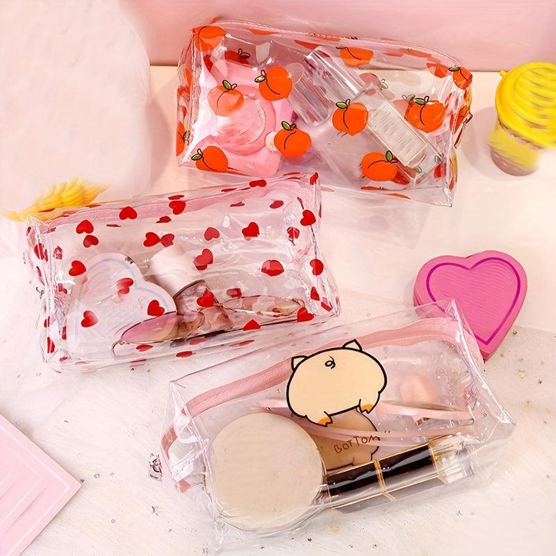 Clear Makeup Bag Portable Ladies Toiletry Bag Waterproof Cosmetic Bag
