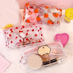 Clear Makeup Bag Portable Ladies Toiletry Bag Waterproof Cosmetic Bag