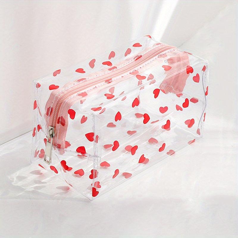 Clear Makeup Bag Portable Ladies Toiletry Bag Waterproof Cosmetic Bag