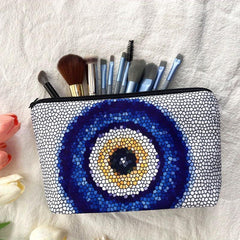 Evil Eye Pattern Makeup Bag Devil's Eye Cosmetic Storage Bag