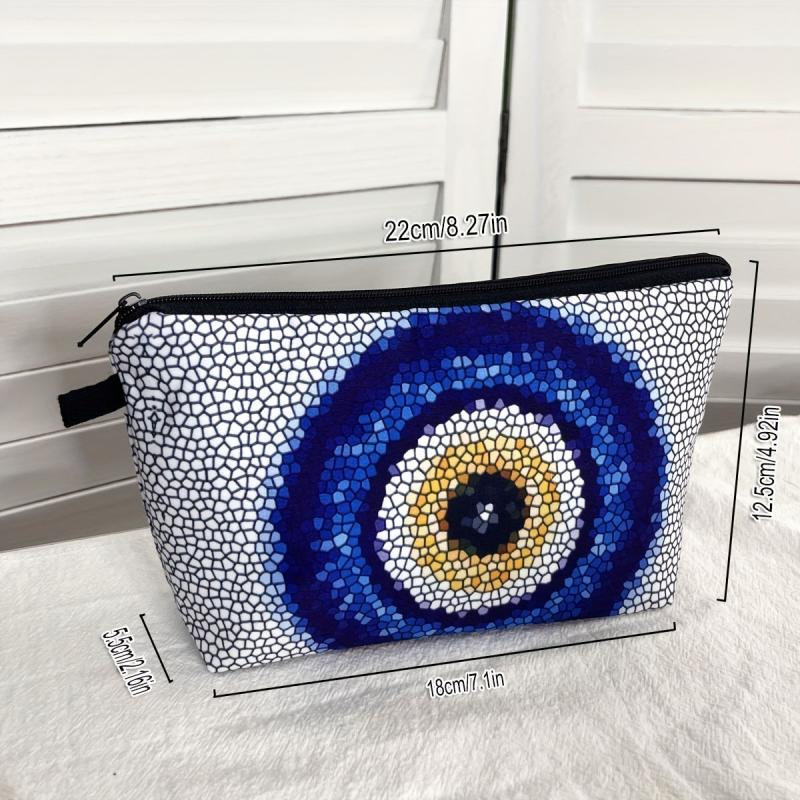 Evil Eye Pattern Makeup Bag Devil's Eye Cosmetic Storage Bag