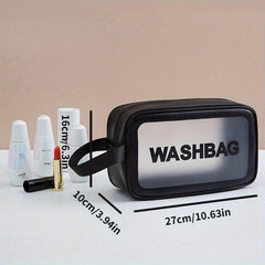 Waterproof Zipper Cosmetic Bag Portable Makeup Organizer Toiletry Wash Bag