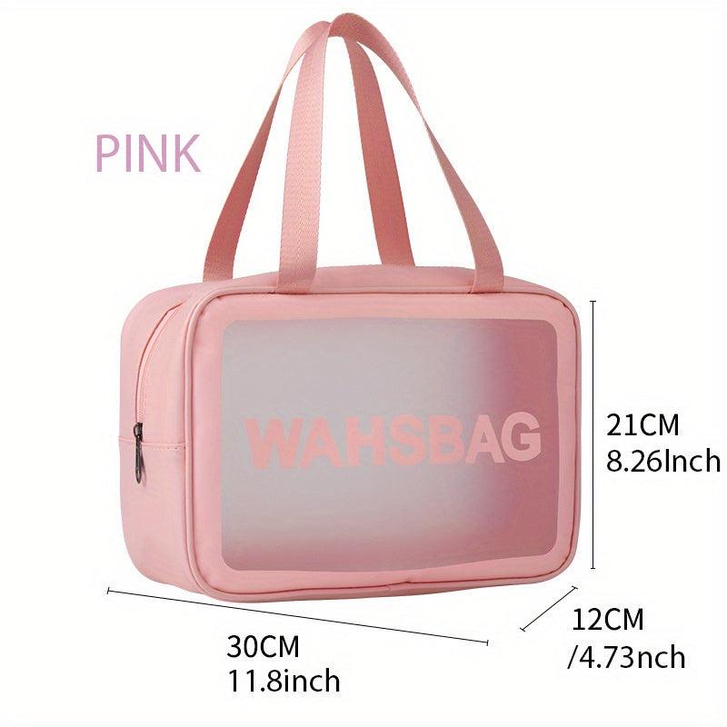 Transparent Cosmetic Bag Portable Travel Toiletry Bag Waterproof