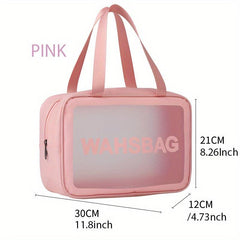 Transparent Cosmetic Bag Portable Travel Toiletry Bag Waterproof