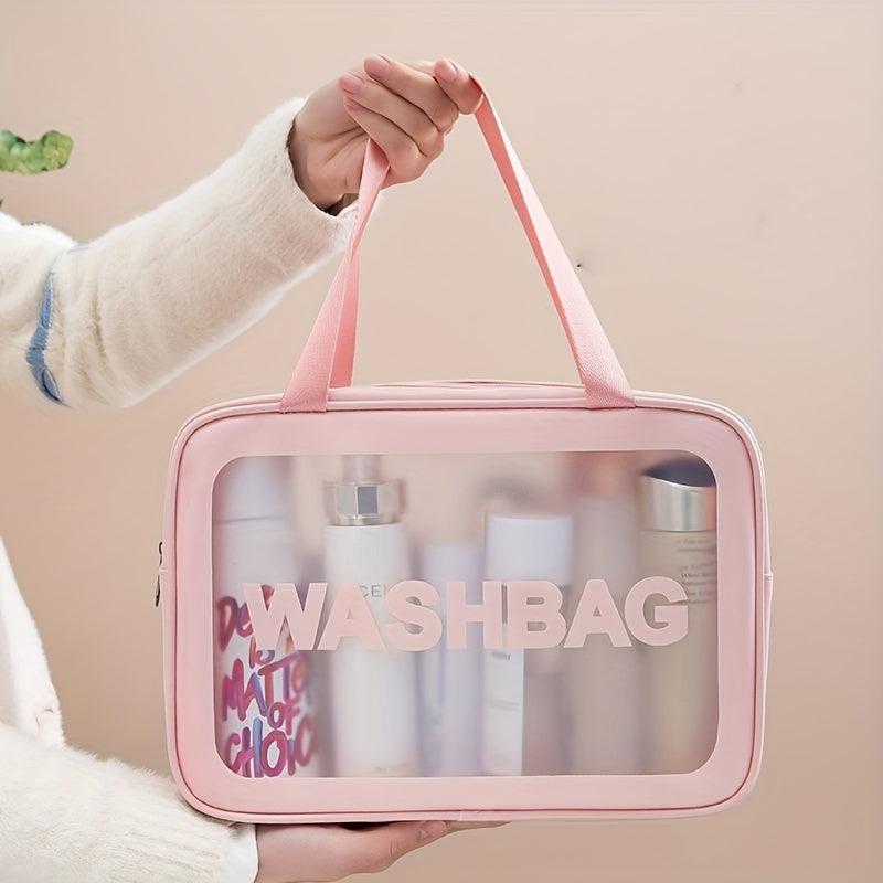 Transparent Cosmetic Bag Portable Travel Toiletry Bag Waterproof