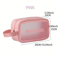 Transparent Cosmetic Bag Portable Travel Toiletry Bag Waterproof
