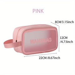 Transparent Cosmetic Bag Portable Travel Toiletry Bag Waterproof