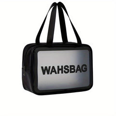 Letter Pattern Cosmetic Handbag Travel Toiletry Wash Bag Lightweight Makeup Bag