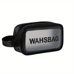 Letter Pattern Cosmetic Handbag Travel Toiletry Wash Bag Lightweight Makeup Bag