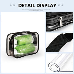 Clear Makeup Bag PVC Cosmetic Bag Makeup Case With Zipper