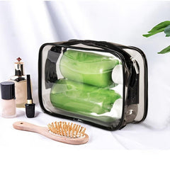 Clear Makeup Bag PVC Cosmetic Bag Makeup Case With Zipper