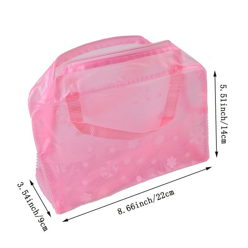 Zipper PVC Cosmetic Bag Makeup Organizer Travel Toiletry Bag