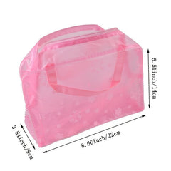 Zipper PVC Cosmetic Bag Makeup Organizer Travel Toiletry Bag