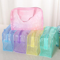 Zipper PVC Cosmetic Bag Makeup Organizer Travel Toiletry Bag