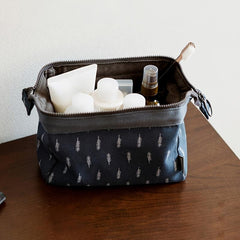 Floral Pattern Cosmetic Bag Portable Travel Storage Makeup Organizer