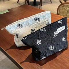 Fairy Flower Pattern Makeup Bag Portable Cosmetic Storage Pouch Toiletry Bag