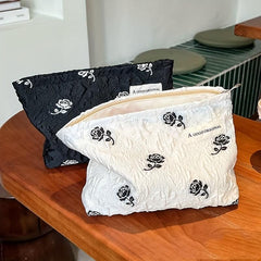 Fairy Flower Pattern Makeup Bag Portable Cosmetic Storage Pouch Toiletry Bag