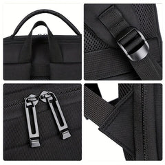 Large Capacity Nylon Travel Backpack with USB Charging Port