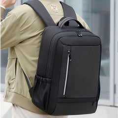 Large Capacity Nylon Travel Backpack with USB Charging Port