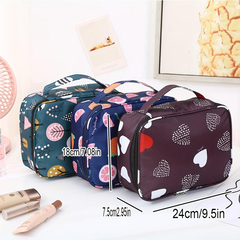 Cartoon Pattern Cube Travel Cosmetics Wash Bag Lightweight Storage Organizer