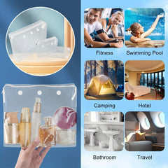 3 Clear Inner Bags for Rubber Beach Bag Organizer