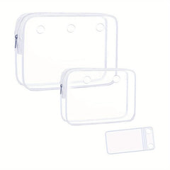 3 Clear Inner Bags for Rubber Beach Bag Organizer