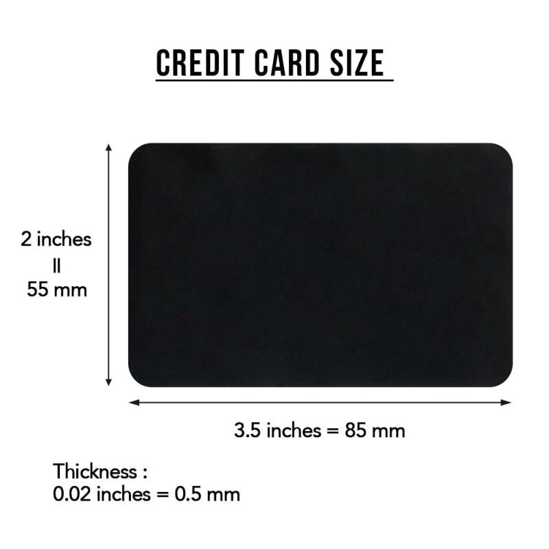 Rectangular Metal Lettering DiscourseWallet Clip Card