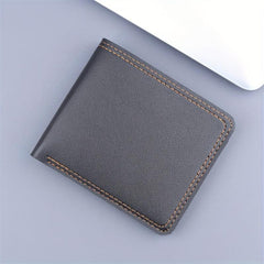 Men Wallet PU Leather Business Card Holder 6 Slots 1 Big Note Position