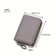 Men's RFID Blocking Card Bag Zipper Holder