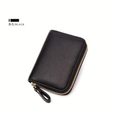 Men's RFID Blocking Card Bag Zipper Holder