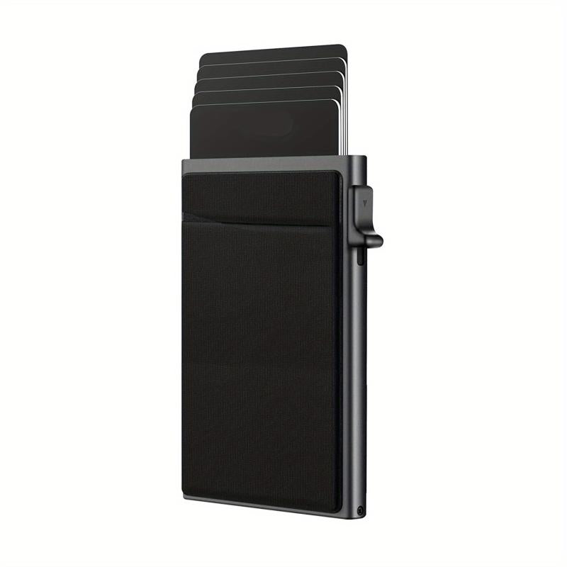 Men's Thin RFID Wallet Card Holder Aluminum Alloy Push Card Box